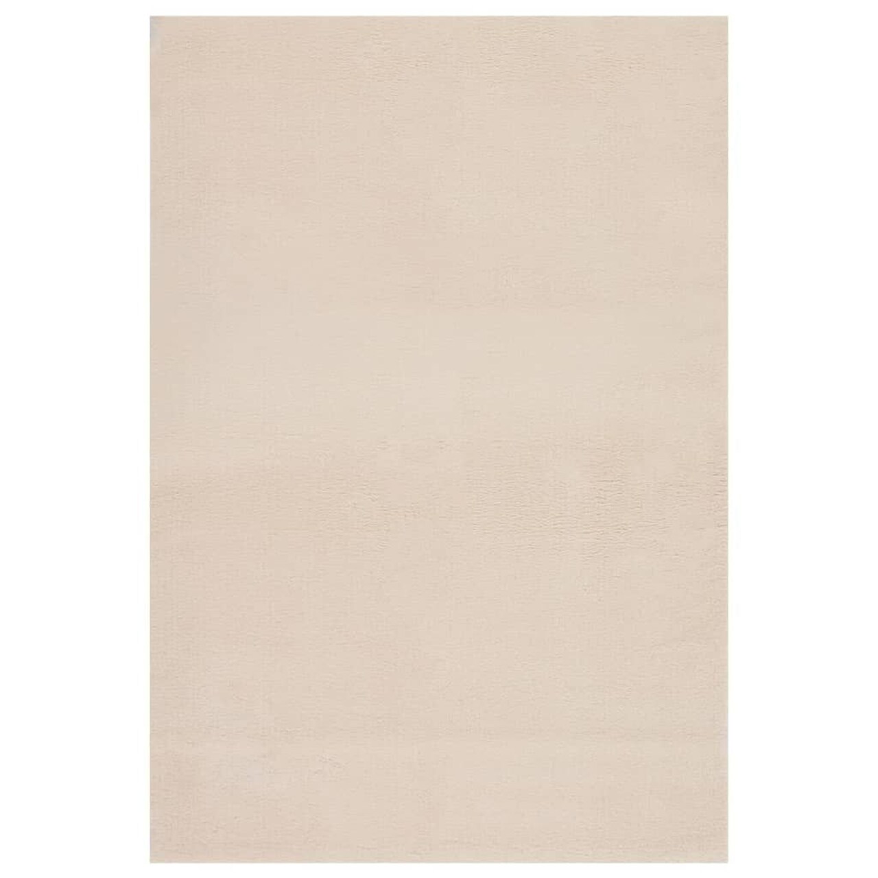 Edge Collections - Beige - Washable Rug Soft Fluffy Short Pile - 1 Piece